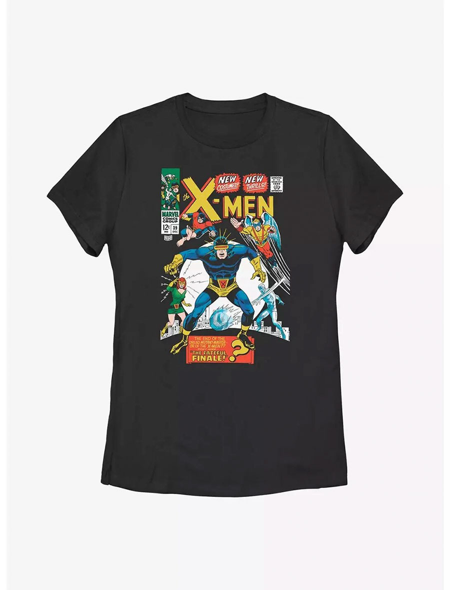 Marvel X-Men Team Up Black Mens T-Shirt Large