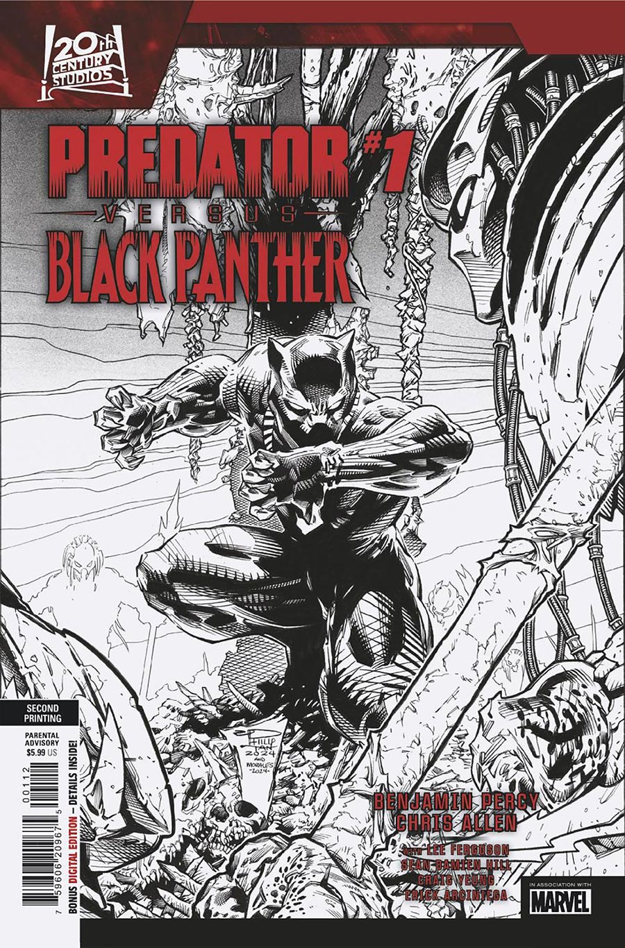 Predator vs Black Panther #1 Cover K 2nd Ptg Philip Tan Variant Cover