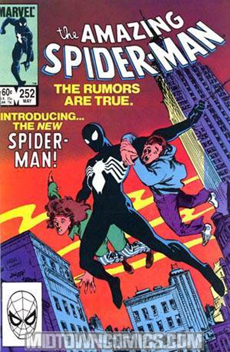 Amazing Spider-Man #252 Cover N 1st Ptg Signed by Tom DeFalco Ron Frenz COA Included