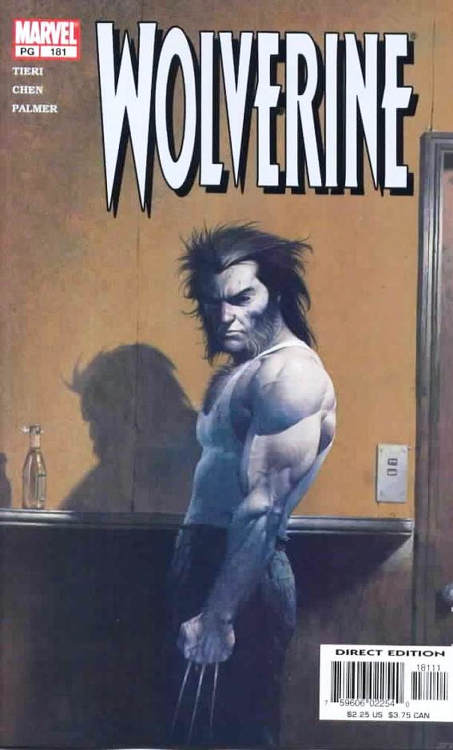 Wolverine Vol 2 #181 Cover B Signed by Frank Tieri Sean Chen And Tom Palmer COA Included