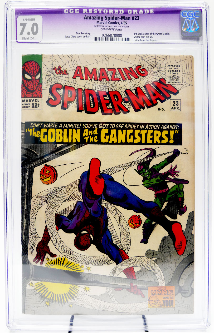 Amazing Spider-Man #23 Cover C CGC Restored 7.0