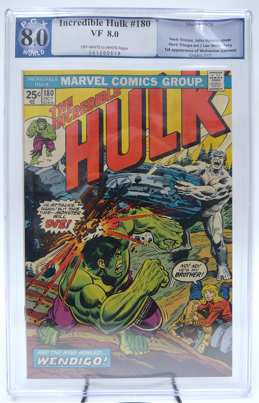 Incredible Hulk #180 Cover F Regular Edition PGX 8.0