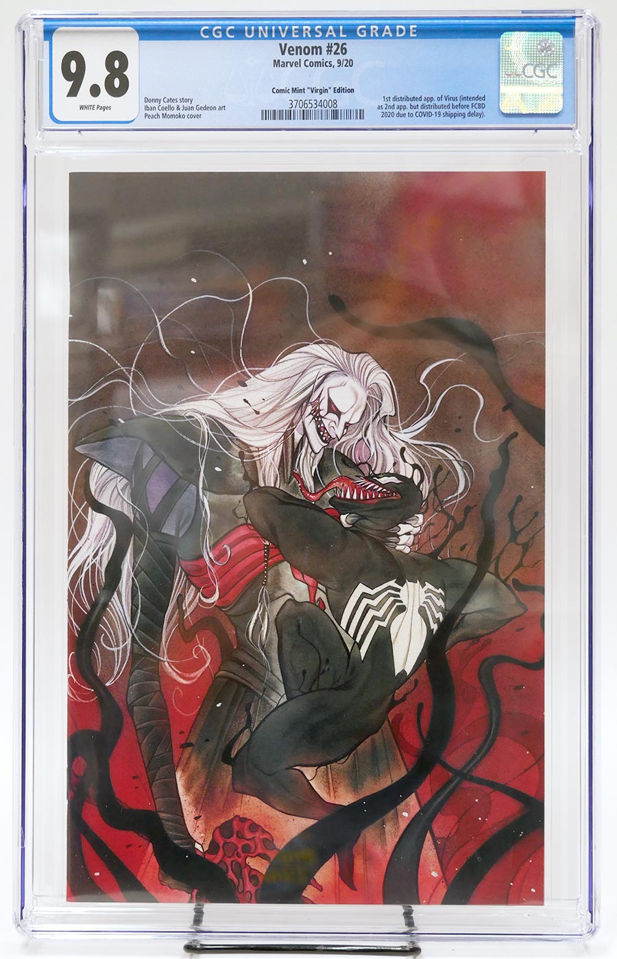 Venom Vol 4 #26 Cover J Peach Momoko Virgin Comic Mint Variant Cover CGC 9.8