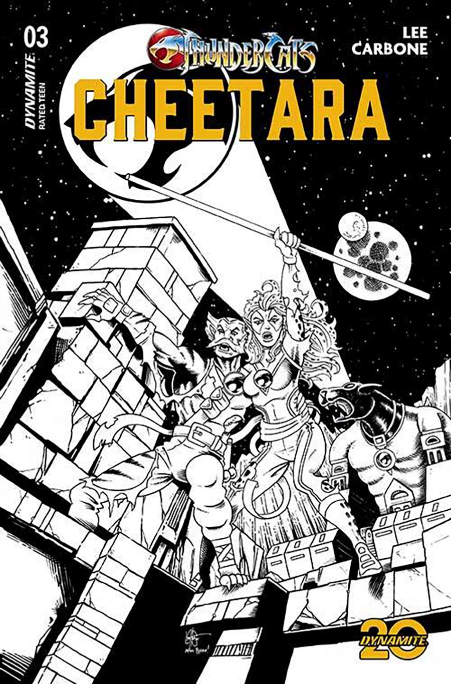 Thundercats Cheetara #3 Cover N Incentive Ken Haeser Homage Line Art Cover