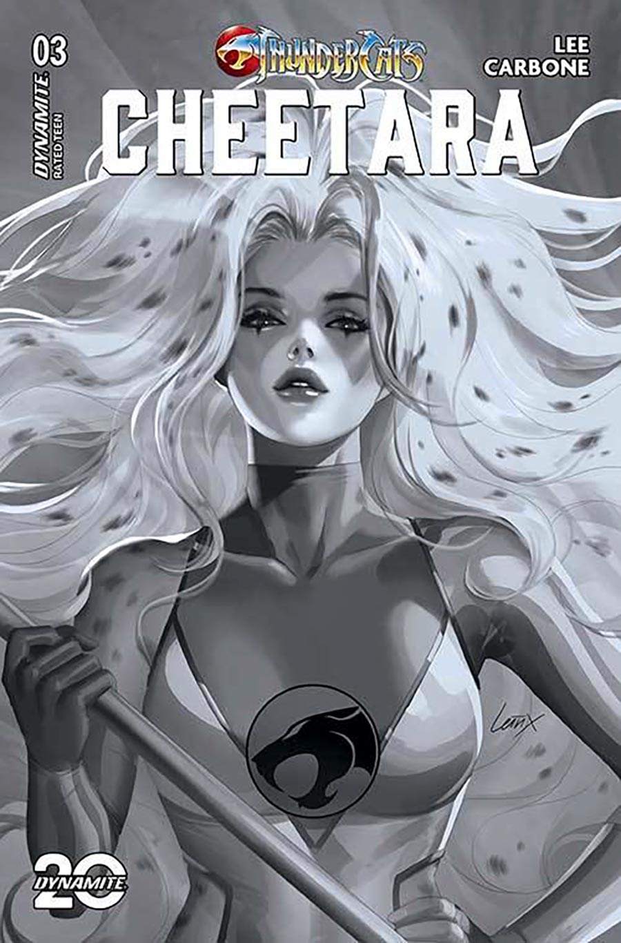 Thundercats Cheetara #3 Cover Q Incentive Lesley Leirix Li Black & White Cover