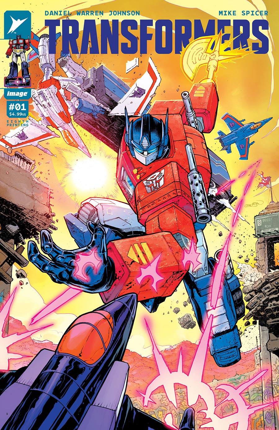 Transformers Vol 5 #1 Cover W 8th Ptg A Patrick Gleason Variant Cover (Limit 1 Per Customer)