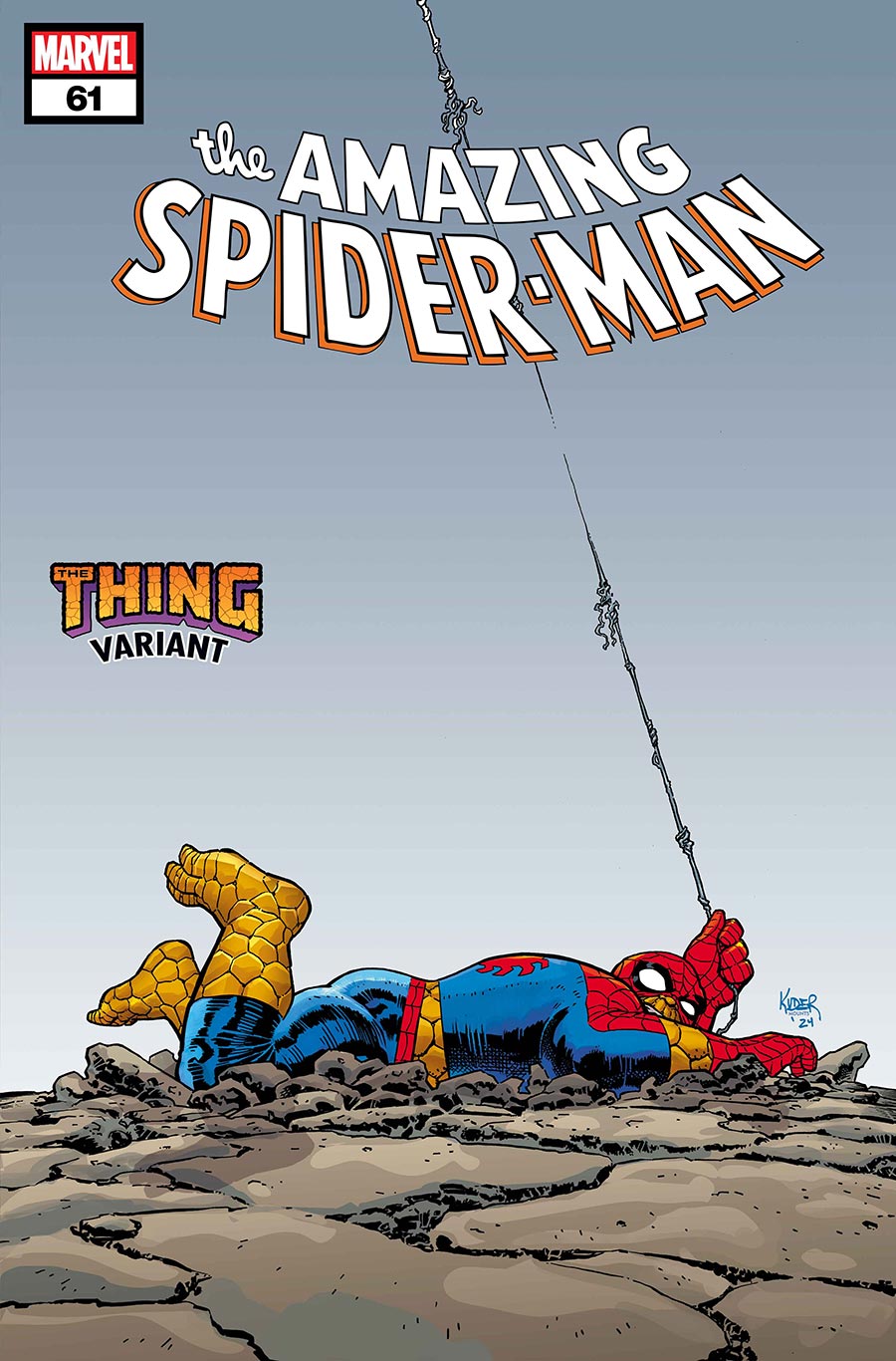 Amazing Spider-Man Vol 6 #61 Cover D Variant Aaron Kuder The Thing Cover