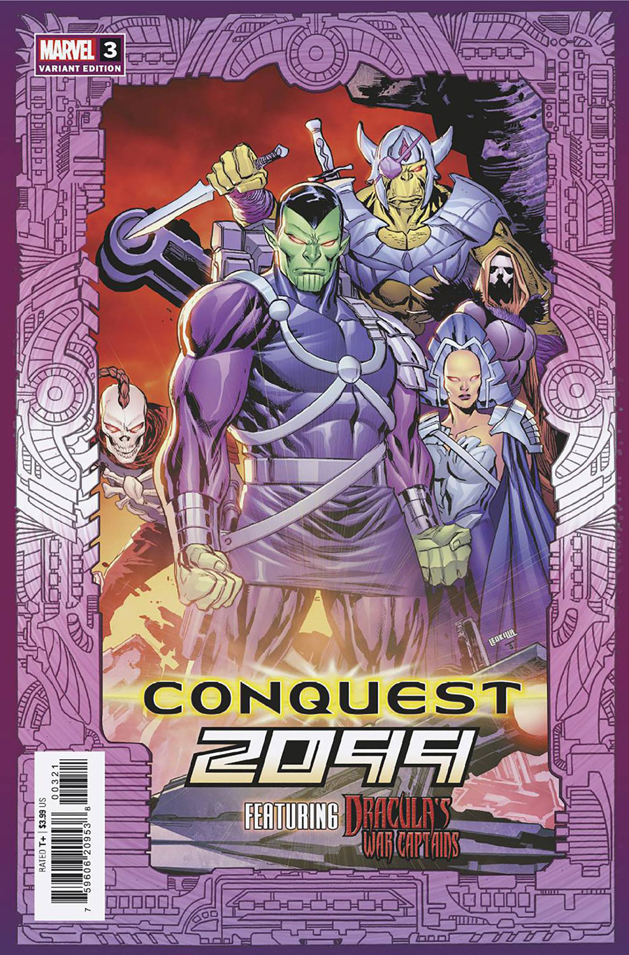 Conquest 2099 #3 Cover B Variant Ken Lashley Frame Cover