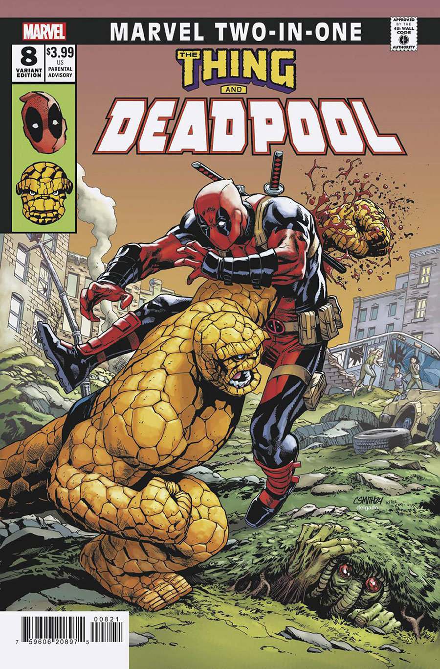 Deadpool Vol 9 #8 Cover B Variant Cory Smith Marvel Two-In-One Cover