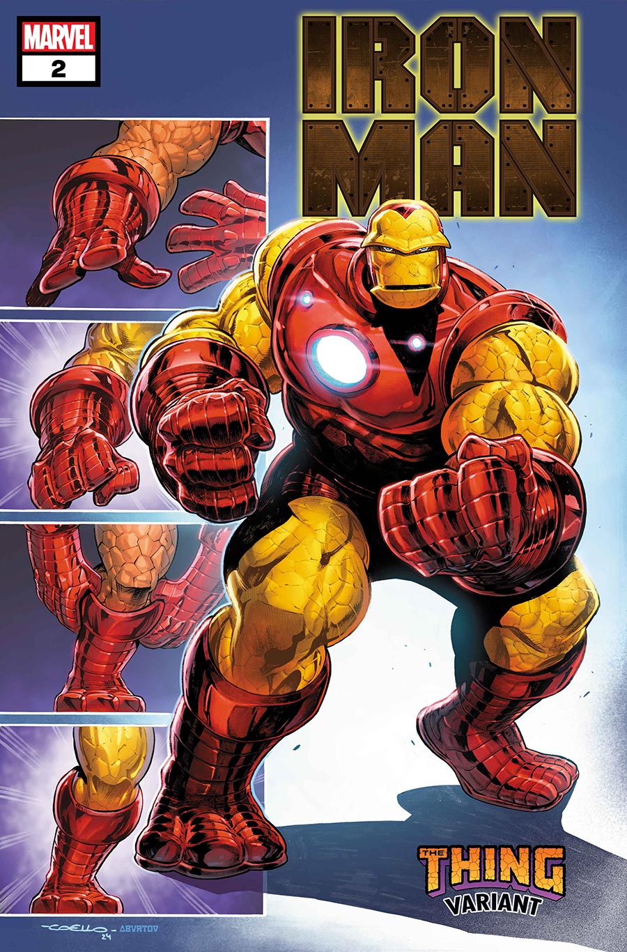 Iron Man Vol 7 #2 Cover B Variant Iban Coello The Thing Cover