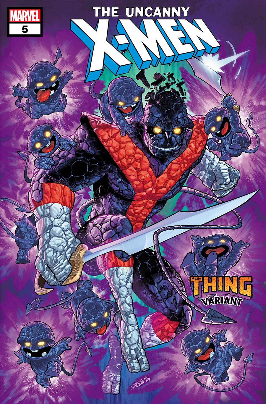 Uncanny X-Men Vol 6 #5 Cover B Variant Javier Garron The Thing Cover