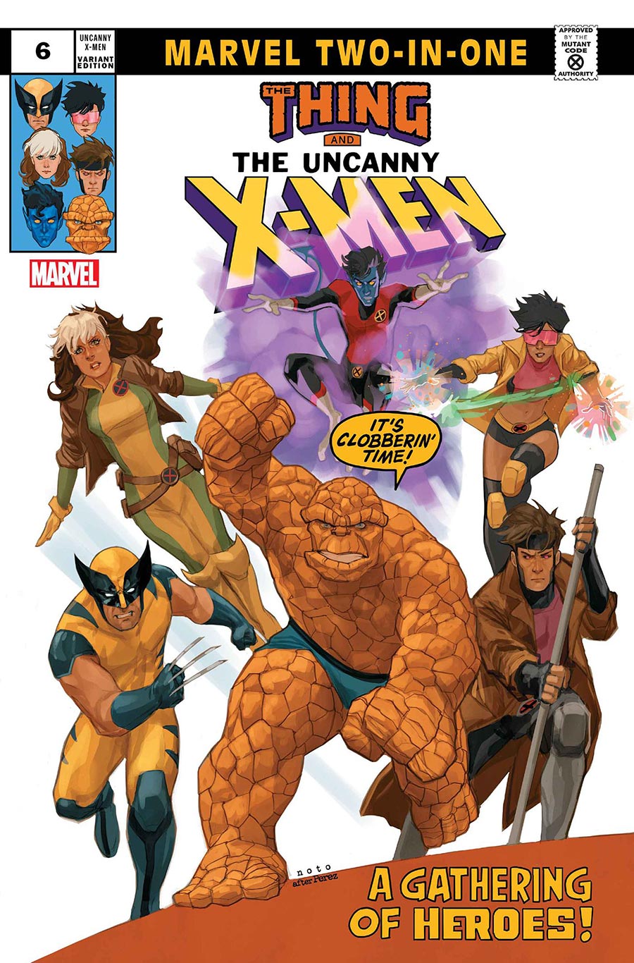 Uncanny X-Men Vol 6 #6 Cover B Variant Phil Noto Marvel Two-In-One Cover