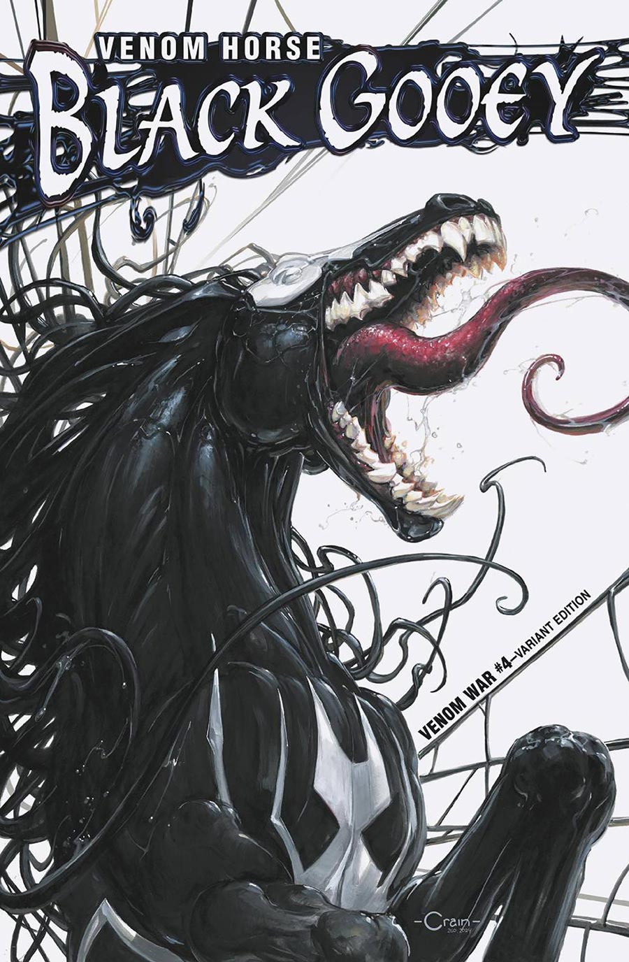 Venom War #4 Cover D Variant Clayton Crain Venom Horse Cover (Limit 1 Per Customer)