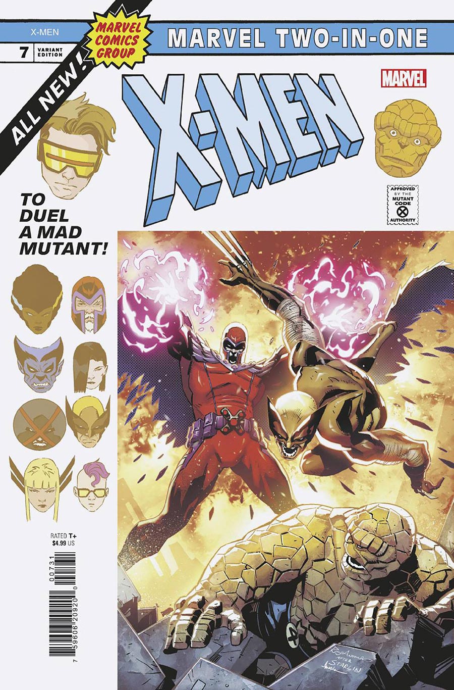 X-Men Vol 7 #7 Cover B Variant Roge Antonio Marvel Two-In-One Cover