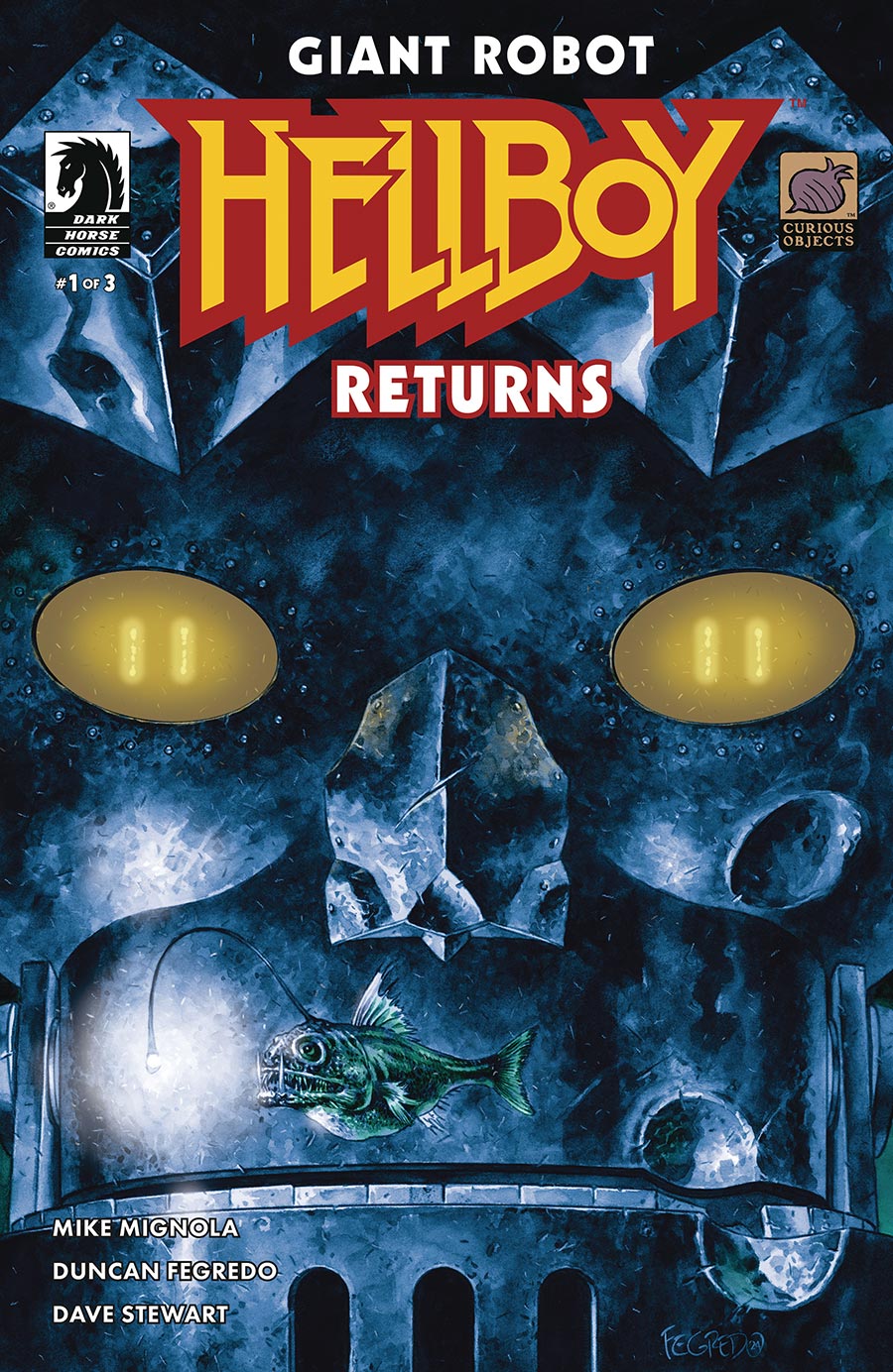 Giant Robot Hellboy Returns #1 Cover A Regular Duncan Fegredo Cover