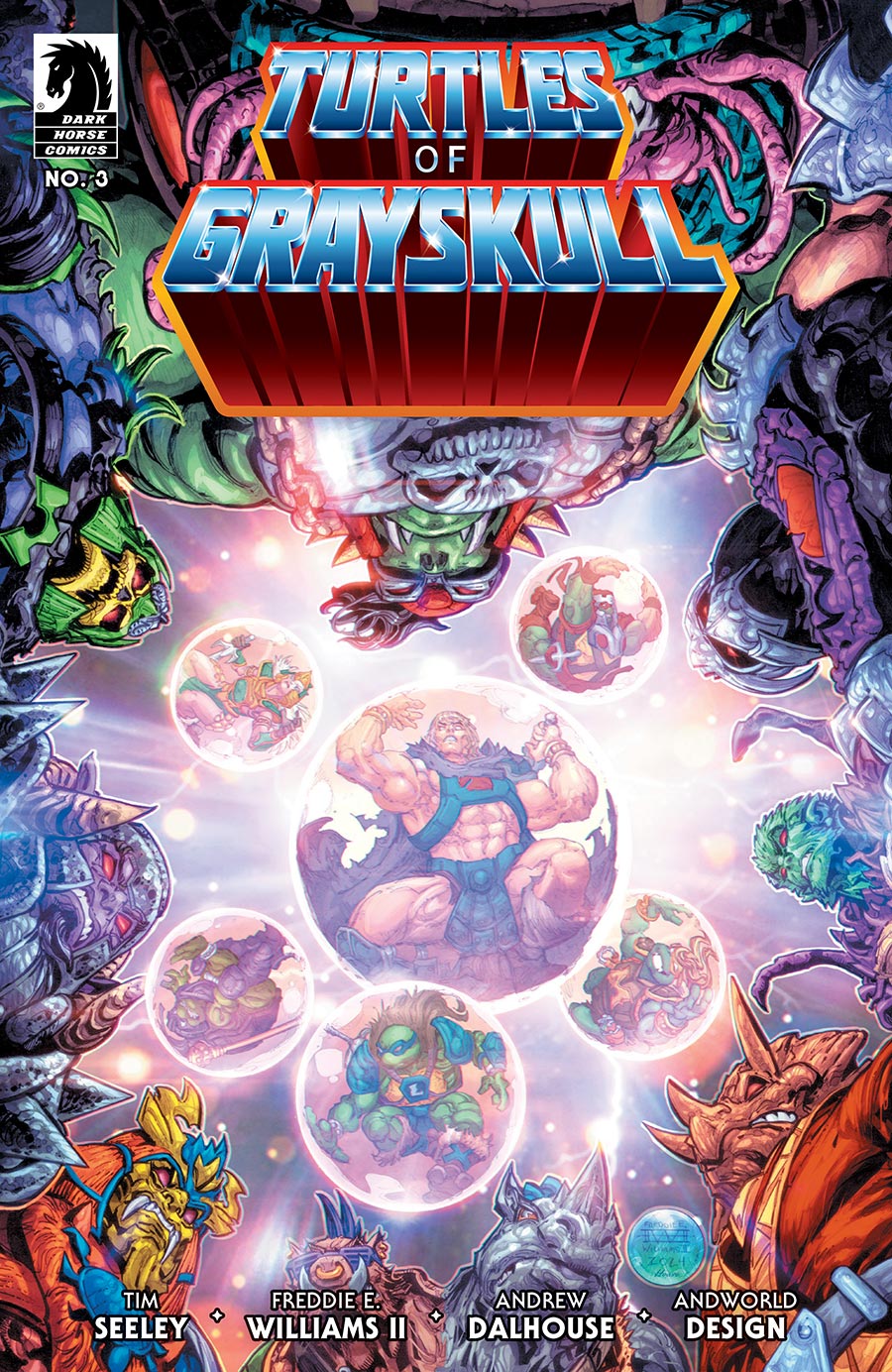 Masters Of The Universe Teenage Mutant Ninja Turtles Turtles Of Grayskull #3 Cover A Regular Freddie E Williams II Cover