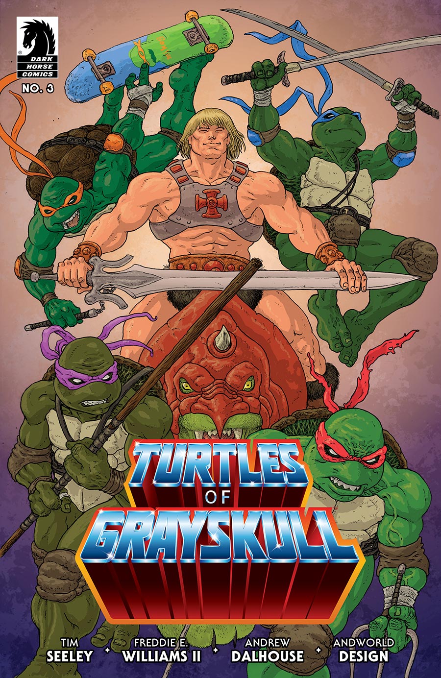 Masters Of The Universe Teenage Mutant Ninja Turtles Turtles Of Grayskull #3 Cover C Variant Ramon Villalobos Cover