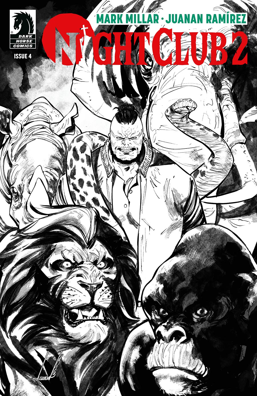 Night Club 2 #4 Cover B Variant Juanan Ramirez Black & White Cover