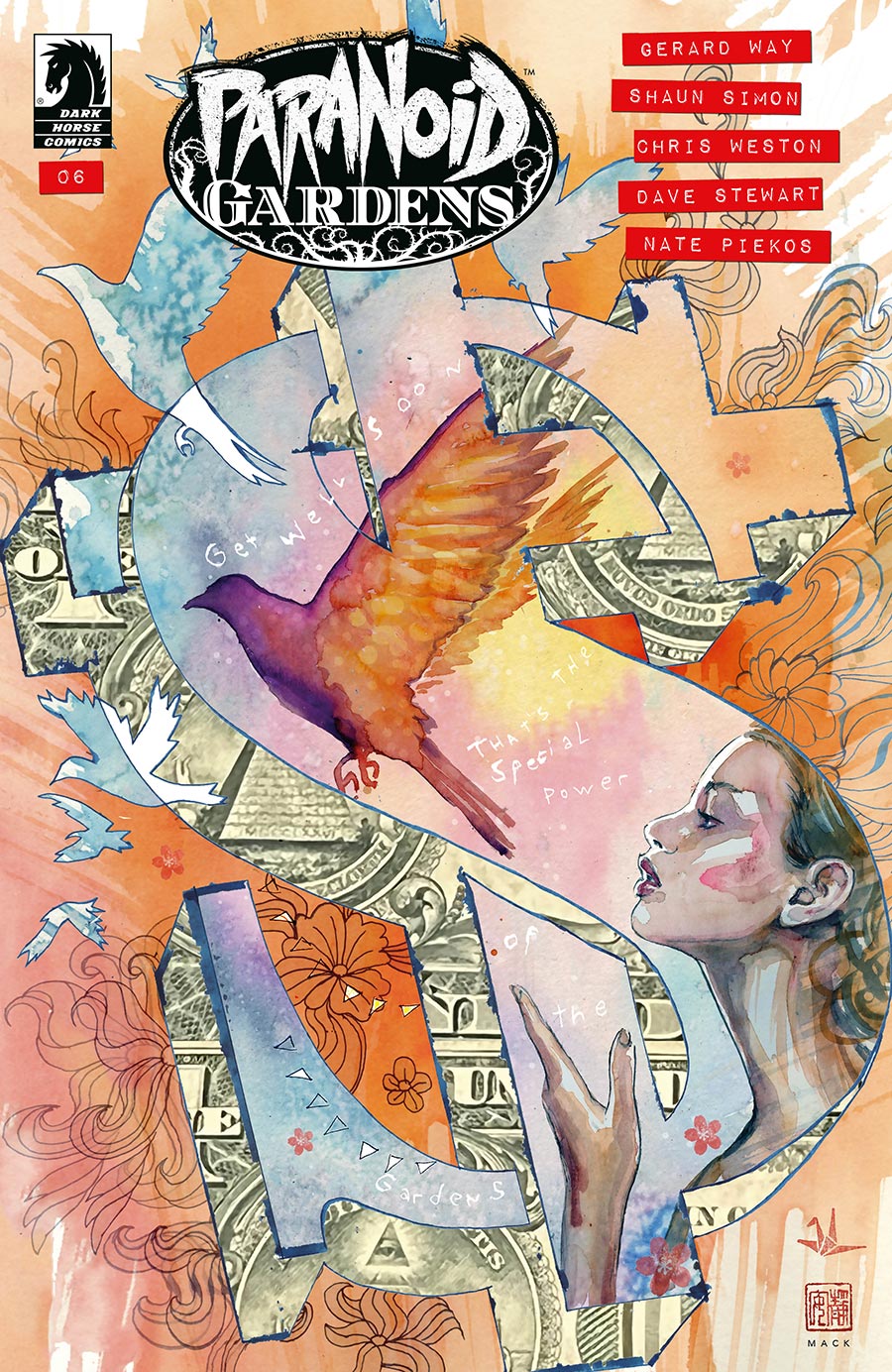 Paranoid Gardens #6 Cover B Variant David Mack Cover