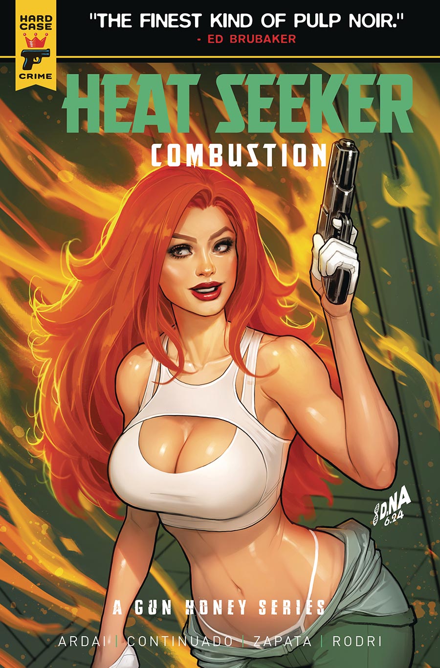 Hard Case Crime Heat Seeker Combustion A Gun Honey Series #1 Cover A Regular David Nakayama Cover