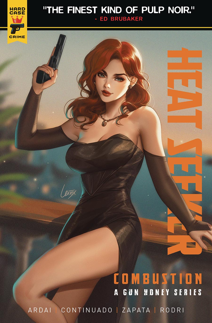 Hard Case Crime Heat Seeker Combustion A Gun Honey Series #1 Cover E Variant Lesley Leirix Li Cover