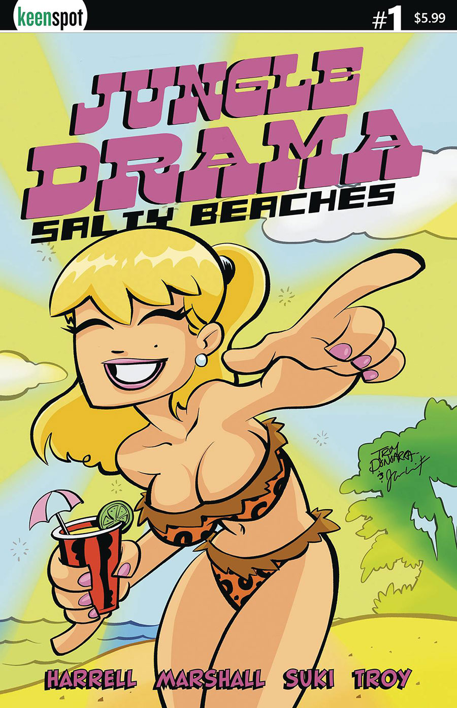 Jungle Drama Salty Beaches #1 Cover D Variant Troy Dongarra Cover