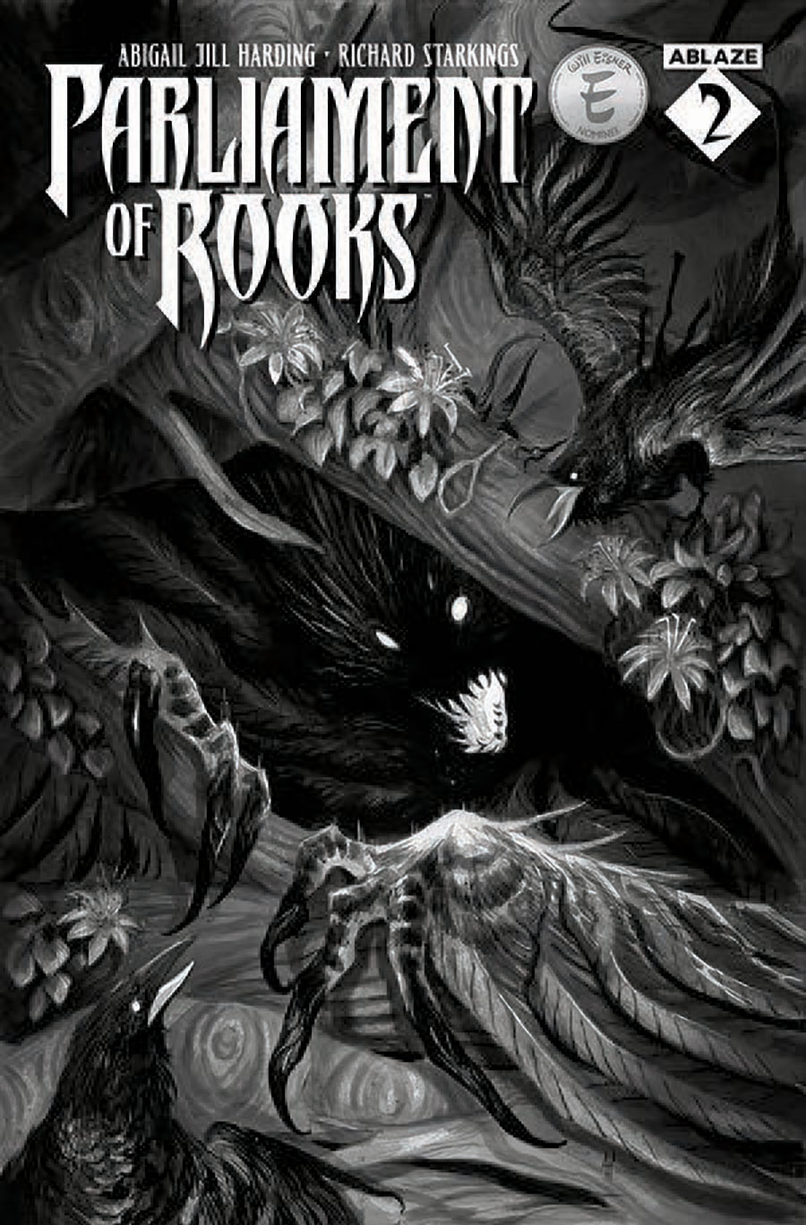 Parliament Of Rooks #2 Cover B Variant Abigail Jill Harding Black & White Cover