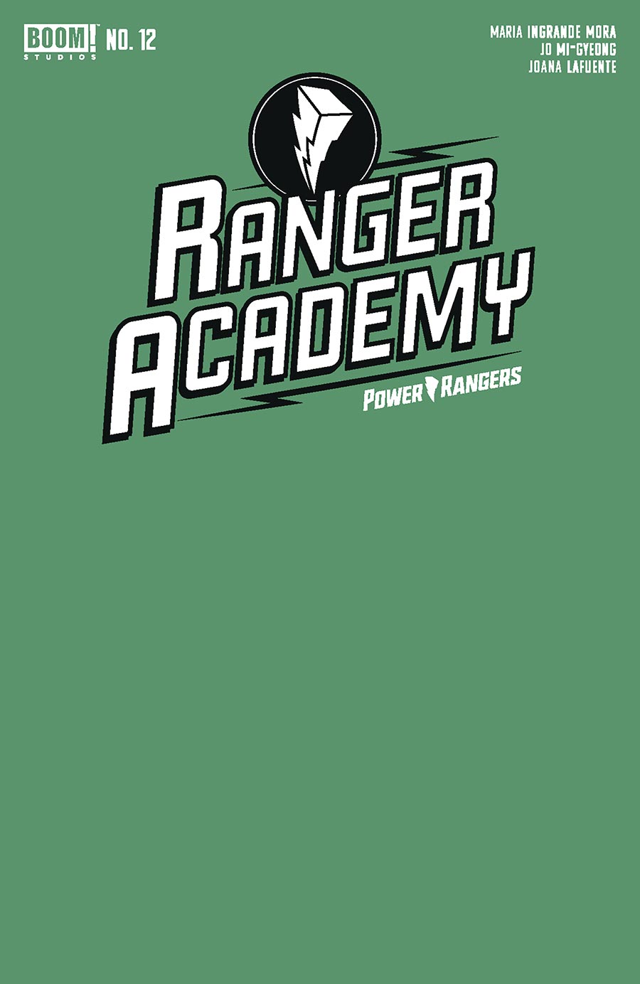 Ranger Academy #12 Cover B Variant Blank Cover