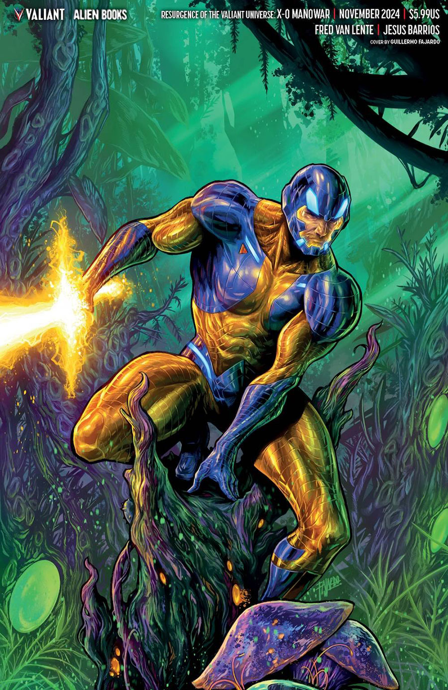 Resurgence Of The Valiant Universe X-O Manowar #1 (One Shot) Cover D Variant Guillermo Fajardo Virgin Cover