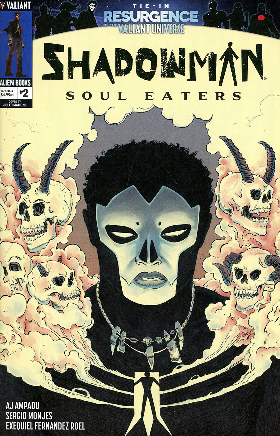 Shadowman Soul Eaters #2 Cover B Variant Jules Mamone Cover (Resurgence Of The Valiant Universe Tie-In)