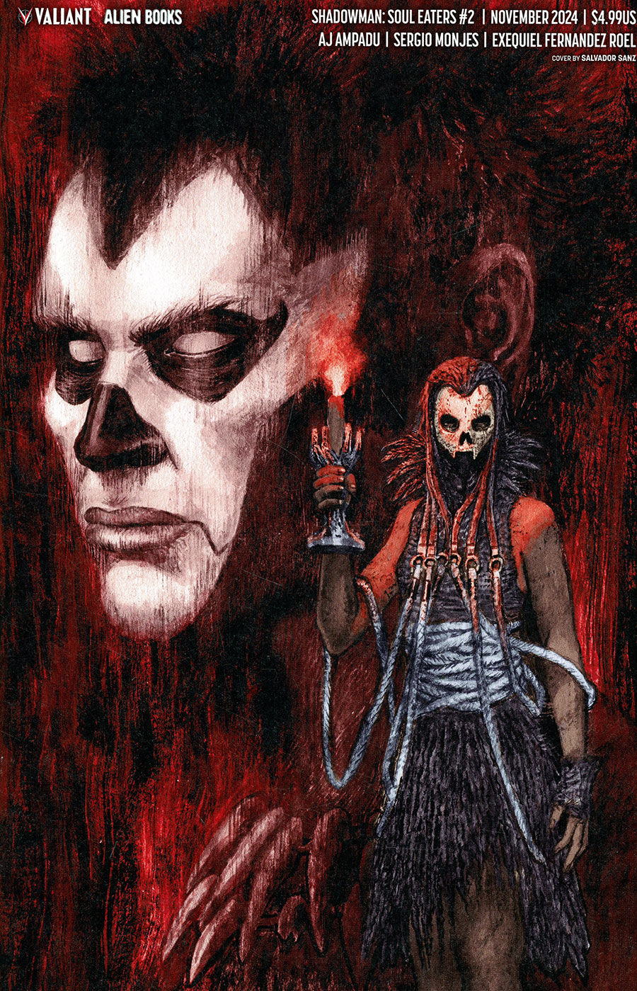 Shadowman Soul Eaters #2 Cover D Variant Salvador Sanz Virgin Cover (Resurgence Of The Valiant Universe Tie-In)