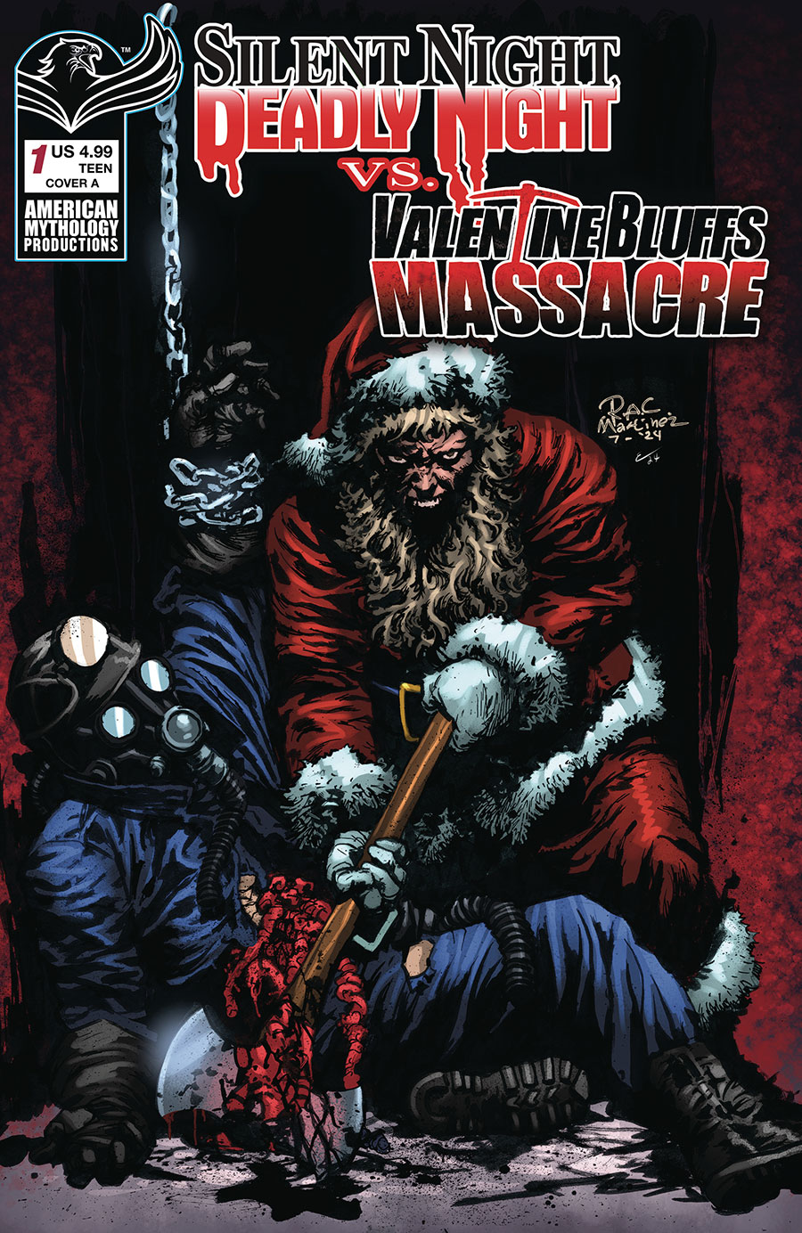 Silent Night Deadly Night vs Valentine Bluffs Massacre #1 Cover A Regular Roy Allan Martinez Cover