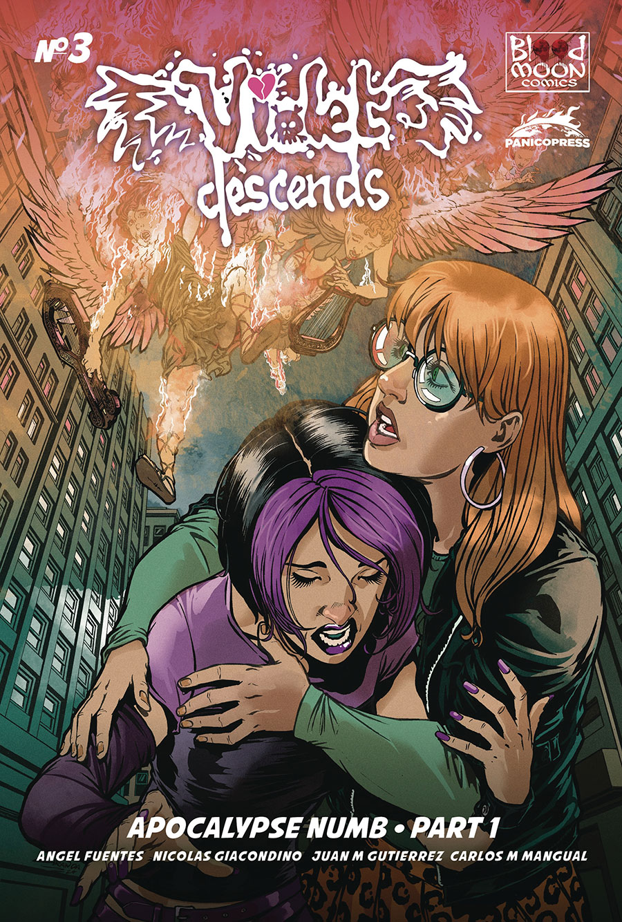 Violet Descends Vol 2 #3 Cover B Variant Carlos Granda & Nahuel Sb Cover