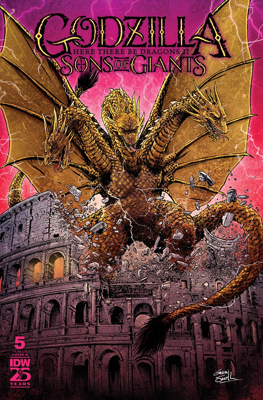 Godzilla Here There Be Dragons II Sons Of Giants #5 Cover B Variant Gavin Smith Cover