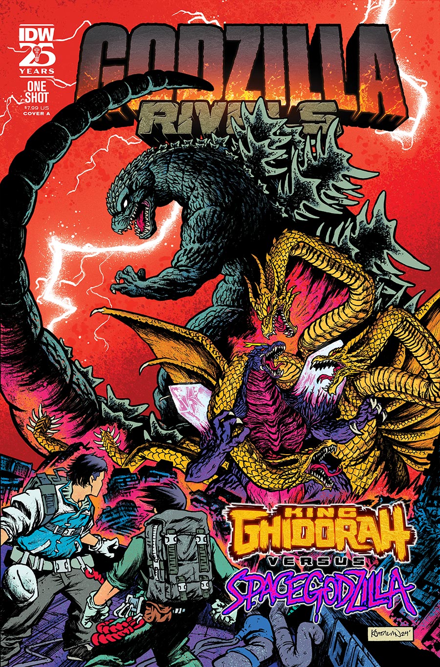 Godzilla Rivals King Ghidorah vs Spacegodzilla #1 (One Shot) Cover A Regular Kevin Anthony Catalan Cover