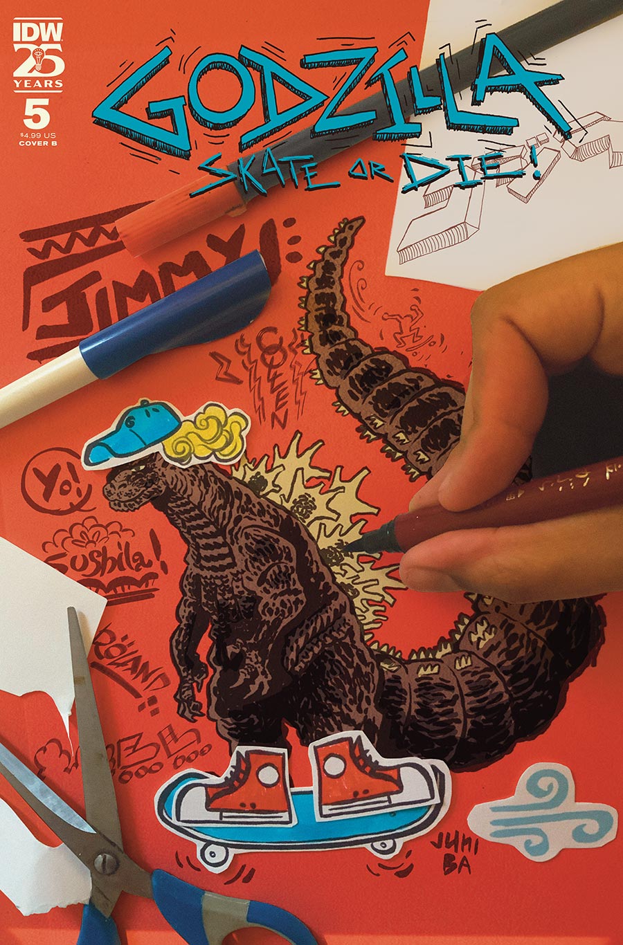 Godzilla Skate Or Die #5 Cover B Variant Juni Ba Cover