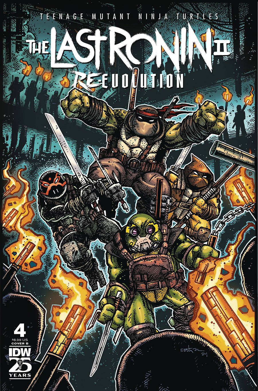 Teenage Mutant Ninja Turtles The Last Ronin II Re-Evolution #4 Cover B Variant Kevin Eastman Cover