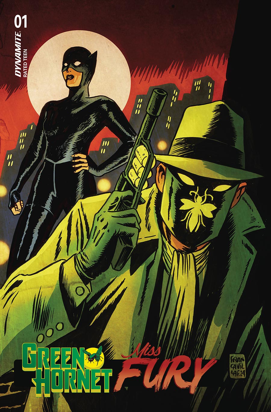 Green Hornet Miss Fury #1 Cover A Regular Francesco Francavilla Cover