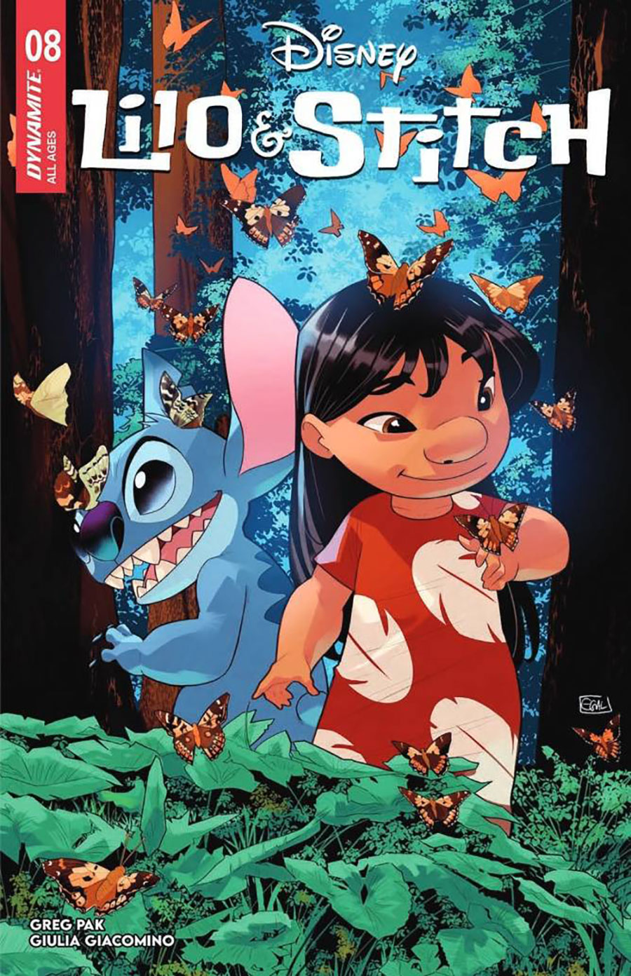 Lilo & Stitch #8 Cover B Variant Edwin Galmon Cover