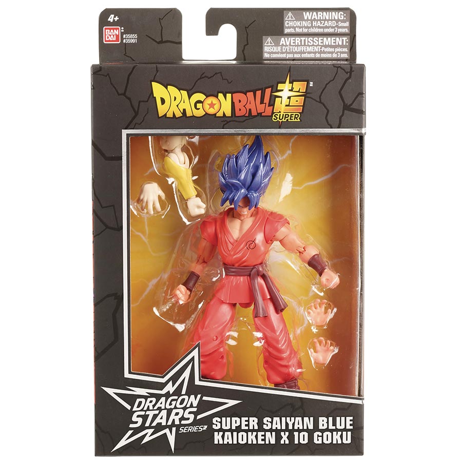 Dragon Ball Super Dragon Stars Action Figure - Super Saiyan Blue Kaioken x 10 Goku