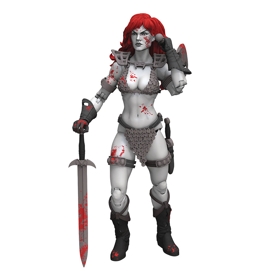 Epic Hacks Red Sonja Black White & Red Previews Exclusive 1/12 Scale Action Figure