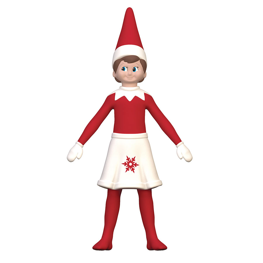 Elf On The Shelf Elf Scout FlexFigs Figure - Girl Elf Scout (Blue Eyes)