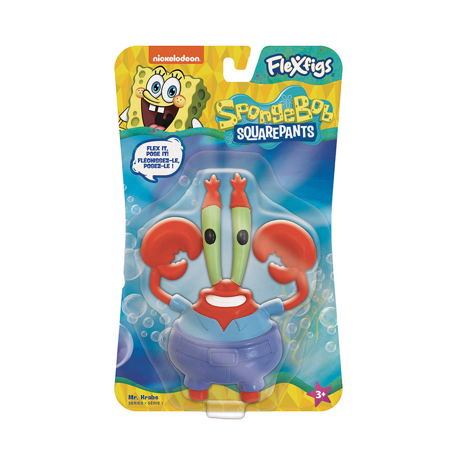 SpongeBob SquarePants FlexFigs Action Figure - Mr Krabs