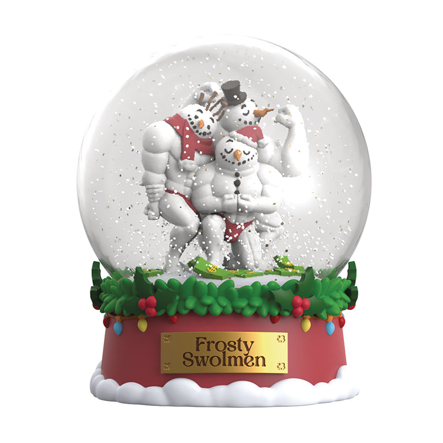 Frosty Swolmen 6-Inch Polystone Snowglobe