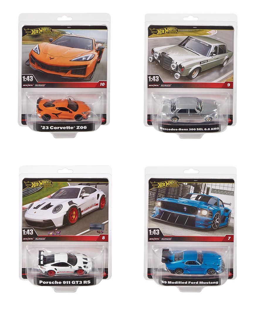 Hot Wheels Premium Car Culture 1/43 Scale Die-Cast Wave 4 Assortment Case