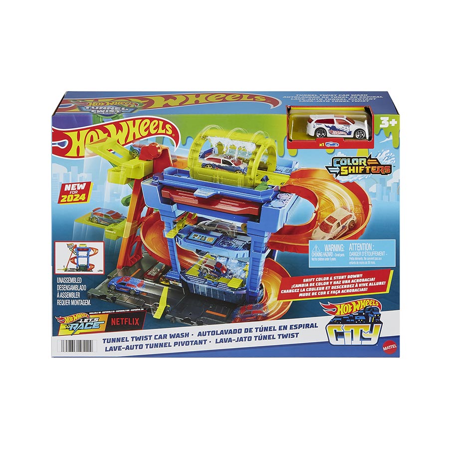 Hot Wheels Tunnel Twist Car Wash Playset