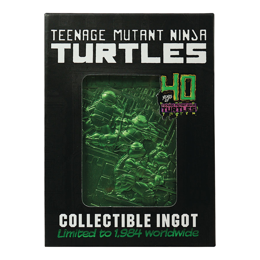 Teenage Mutant Ninja Turtles Limited Edition 40th Anniversary Green Ingot