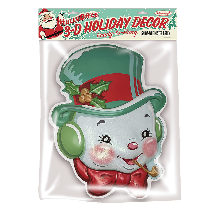 MISTER GREEN SNO-WEE SNOWMAN 3D WALL DECOR (C: 1-1-2)