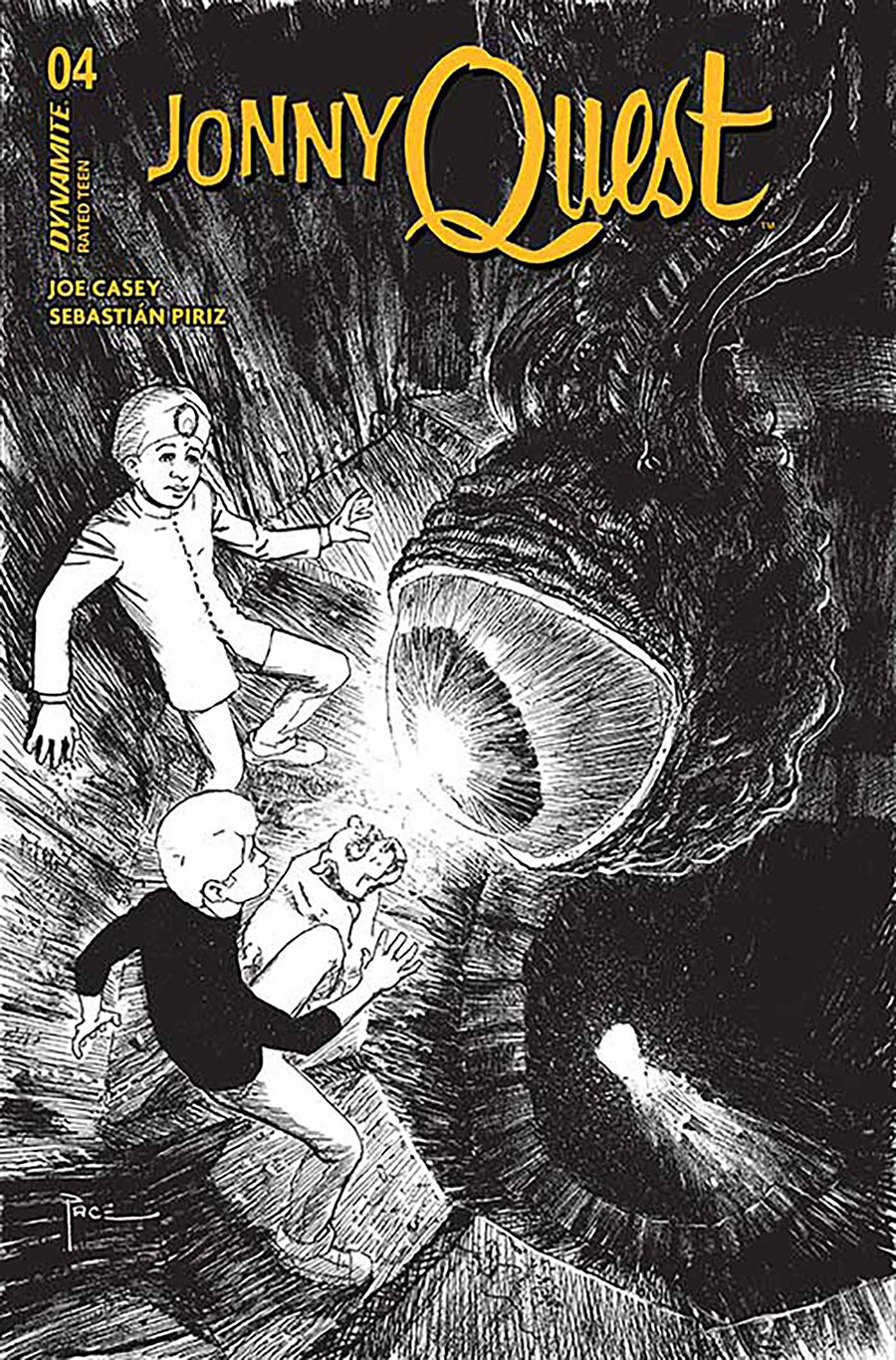 Jonny Quest Vol 2 #4 Cover F Incentive Richard Pace Line Art Cover