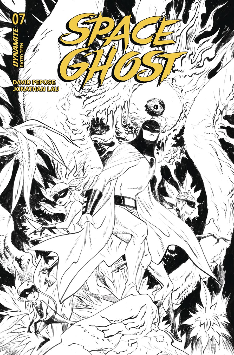 Space Ghost Vol 4 #7 Cover H Incentive Jae Lee Line Art Cover